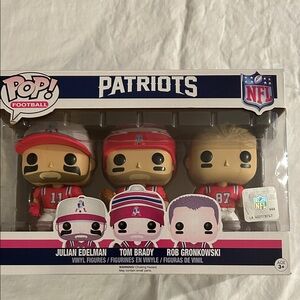 Patriots Pop Football Vinyl Figures - Red and White